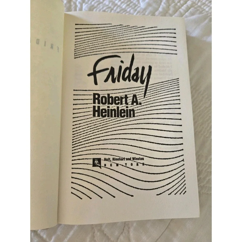 Friday by Robert A. Heinlein HCDJ  1982 Hardcover Maple-Vail Book Manufacturing